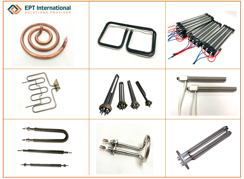 Industrial Heater with Temperature Probe, Flanged Heating Element, Electric Immersion Heater