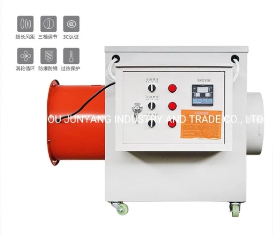 Aquecedor de ar elétrico, bobina, ventilador, aquecedores de duto de ar para armazém de fábrica, casa de aves, estufa, etc.