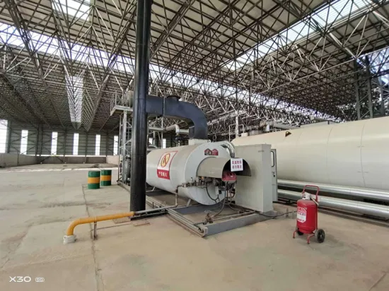 Óleo térmico industrial a gás de óleo horizontal montado em skid, fluido térmico, fluido térmico, óleo quente, caldeira de óleo térmico, aquecedor com padrão China ou ASME