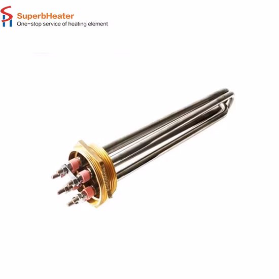 Elemento de aquecimento de flange, caldeira de água, aquecedor tubular, plugue de parafuso, aquecedor de imersão para líquido