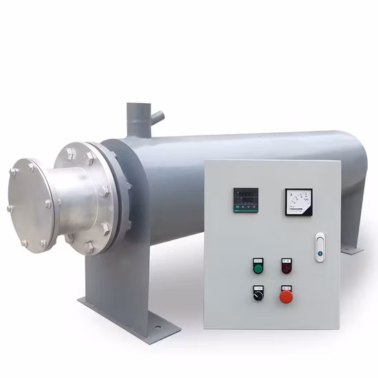 Aquecedor de circulação de gasoduto para processo elétrico industrial, refinaria de ar, queimador de gás e água