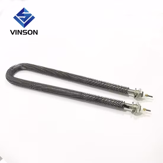 Aquecedor de tubo Finned aquecedor de duto de elemento de aquecimento de resistência elétrica industrial