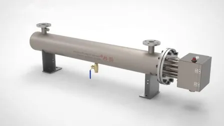 Aquecedores de imersão flangeados elétricos Inline à prova de explosões personalizados