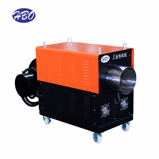 Aquecedor de duto elétrico de 35kw com ventilador para aquecimento de ar industrial